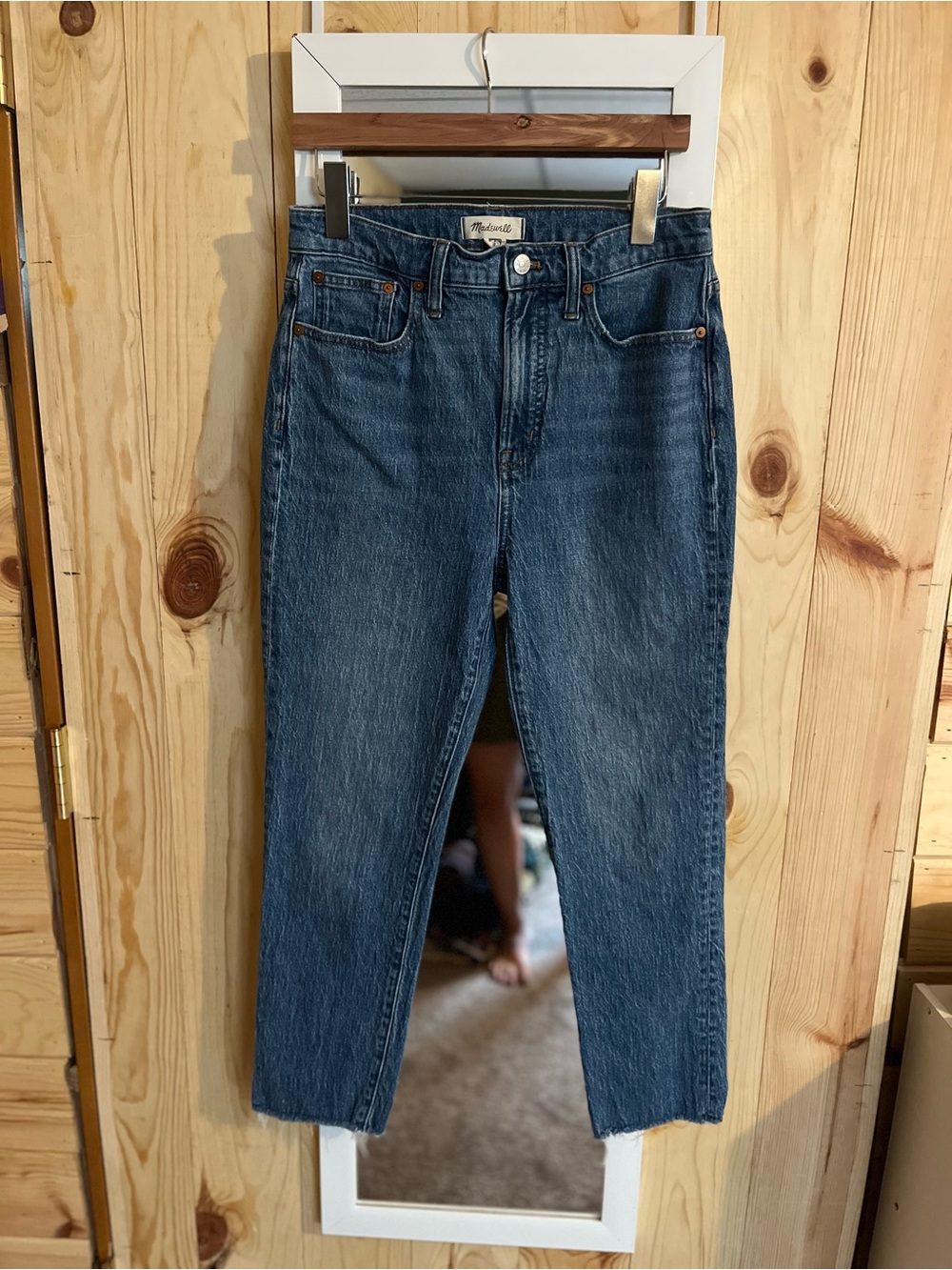 Madewell Perfect Vintage Jeans Raw Hem  Hemp Cotton Blend
